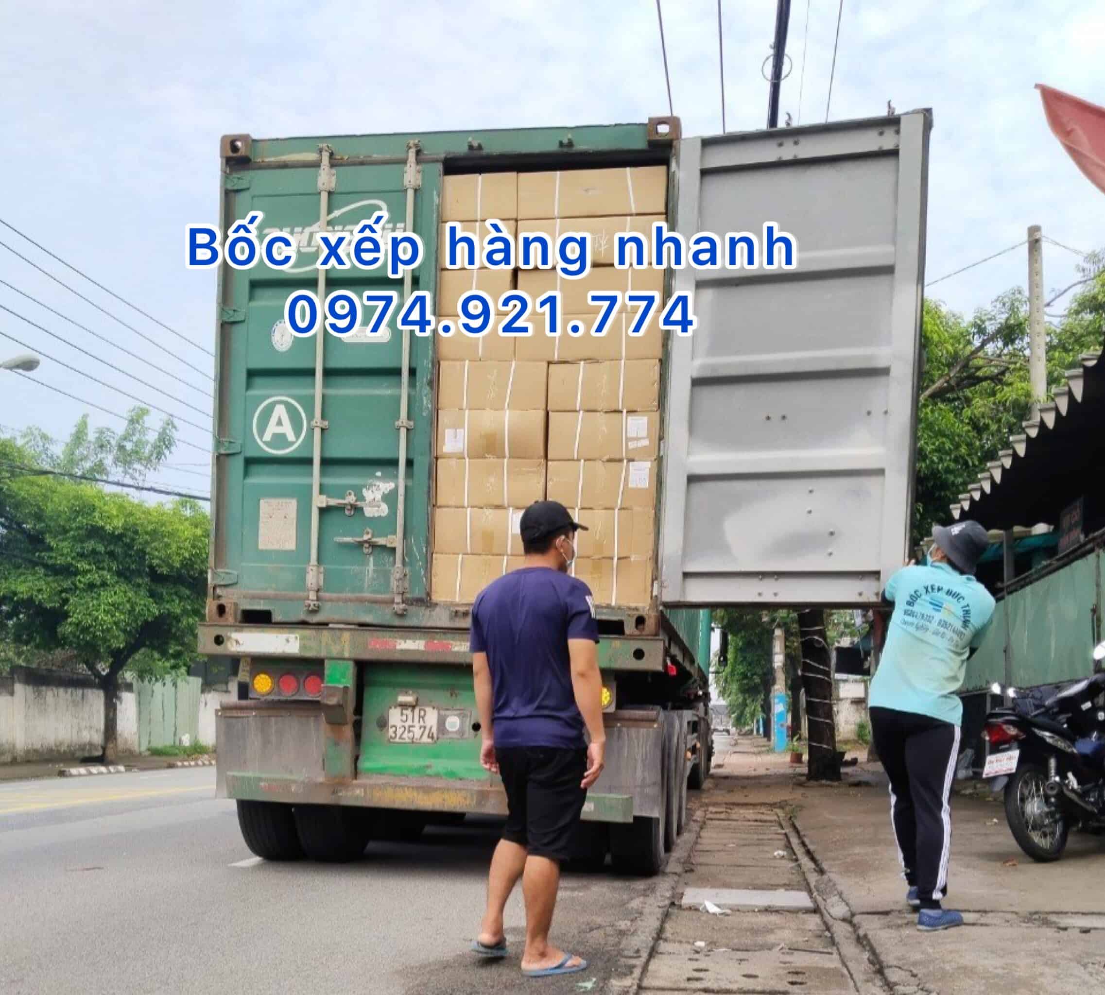 Giá bốc xếp rẻ nhất Củ Chi